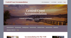 Desktop Screenshot of centralcoastaccommodation.org