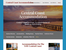 Tablet Screenshot of centralcoastaccommodation.org